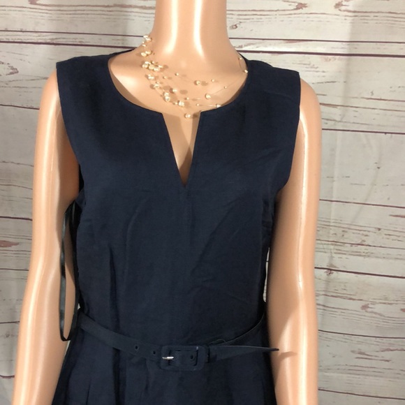 Karl Lagerfeld linen dress knee length size 12 - Picture 3 of 10